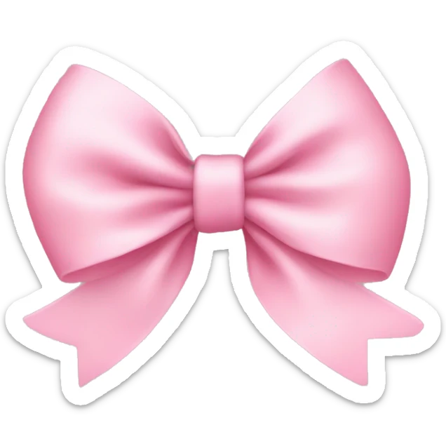 Baby pink bow  sticker