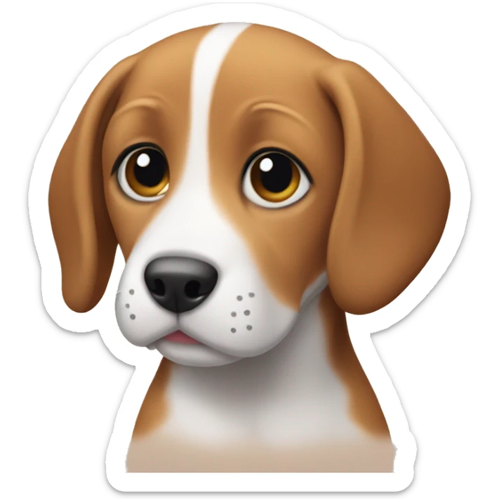 Beagle puppy sticker