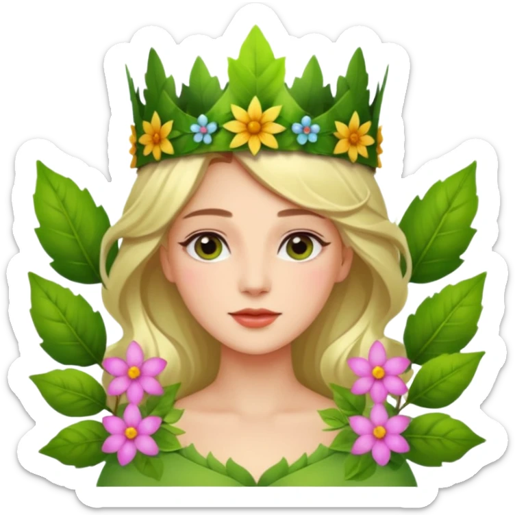 Nature queen sticker