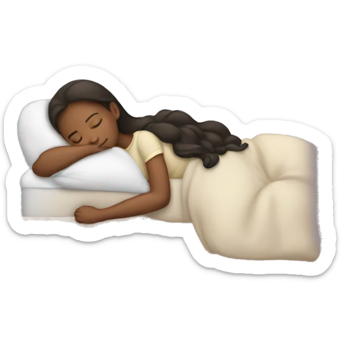 Girl sleeping sticker