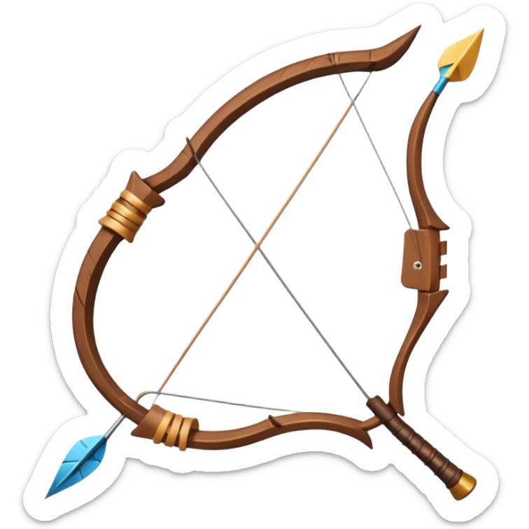 bow & arrow sticker