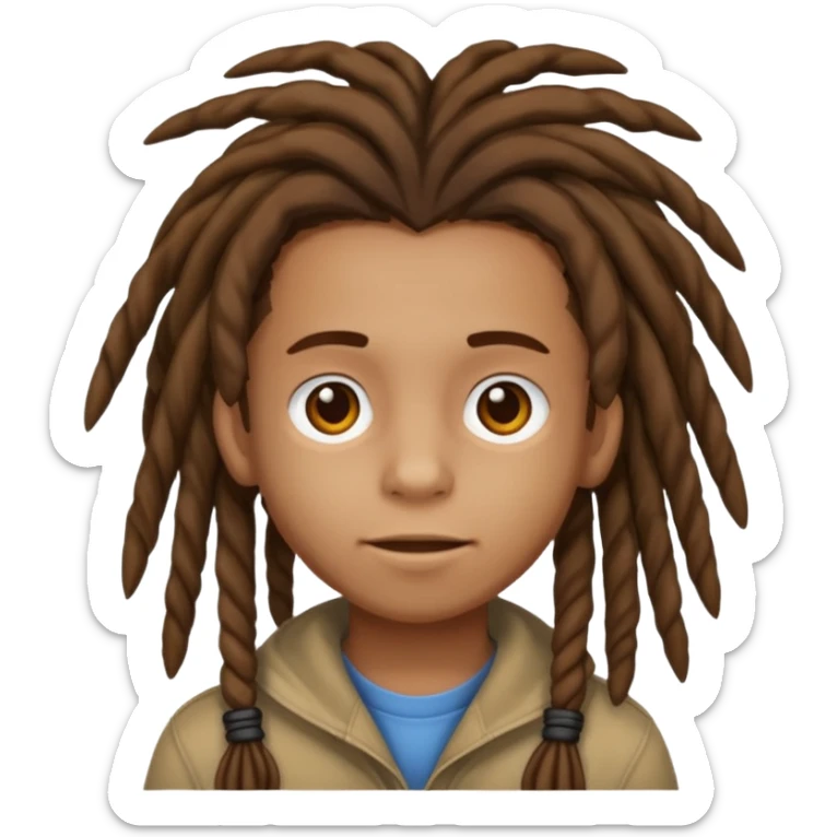 Dreads head kid sticker