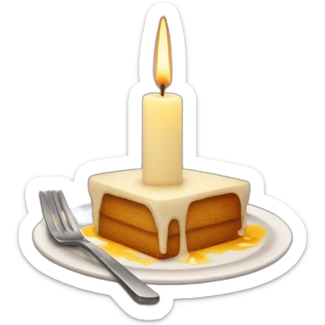 candle dinner sticker