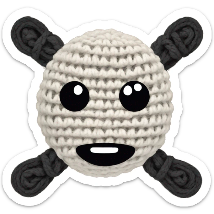 Crochet  sticker