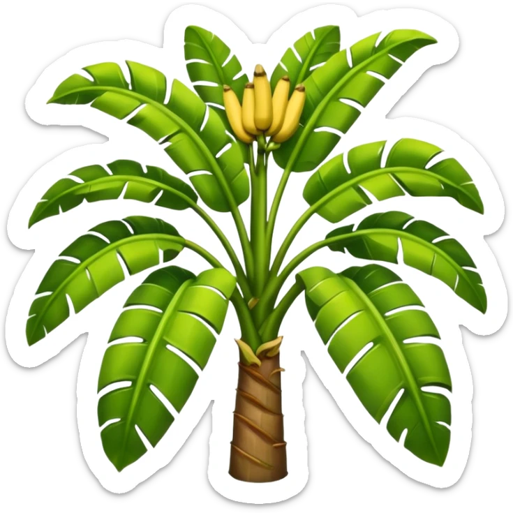 Banana tree sticker