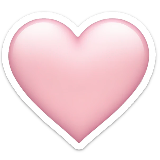 Light pink heart  sticker