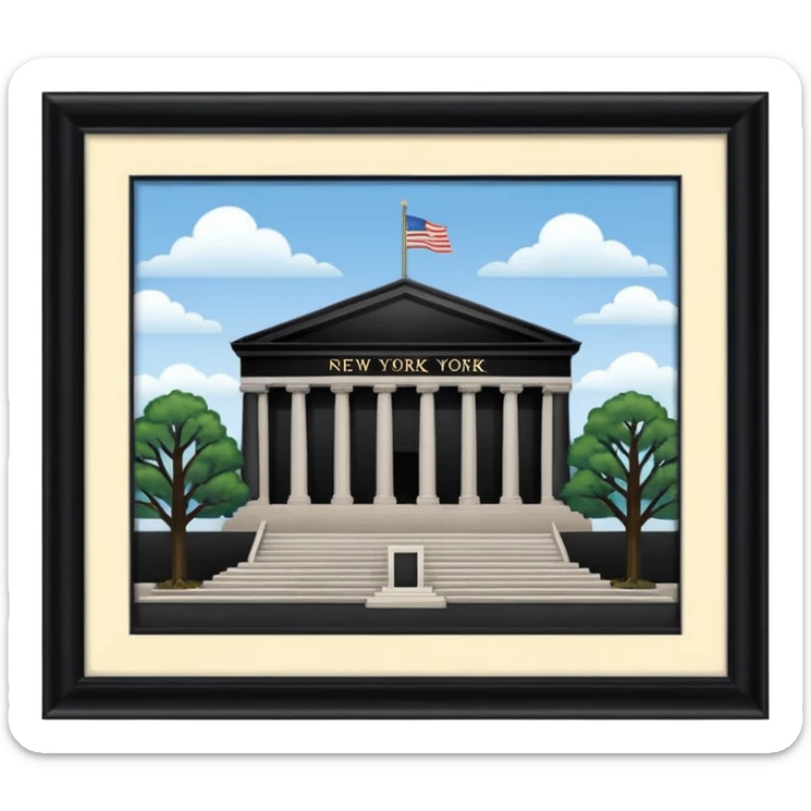 haz un emoji del memorial museum 11/9 de new york hazlo mejor y mas realista sticker