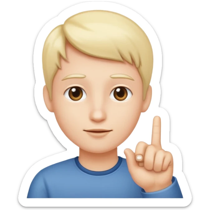 In the fourth image in the right hand of person there should be only the index finger upward sticker