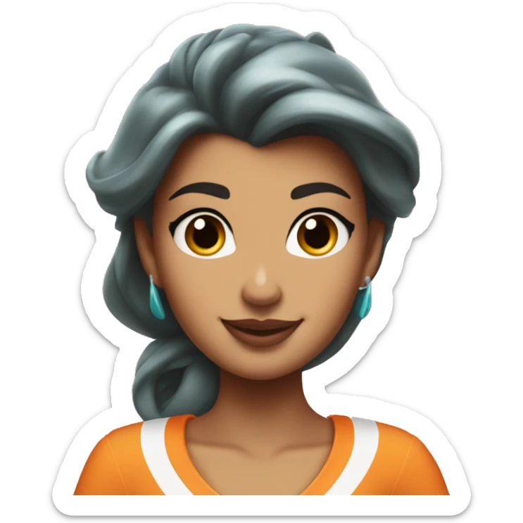 Disney princess Belle wearing Miami Dolphins jersey with the number one on it sticker