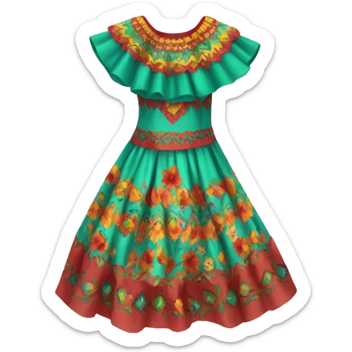Mexican Dress sticker