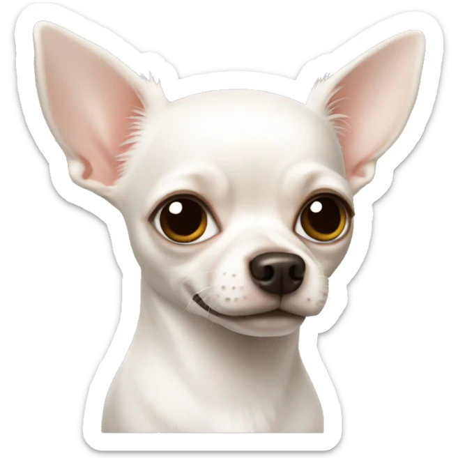 White chihuahua  sticker
