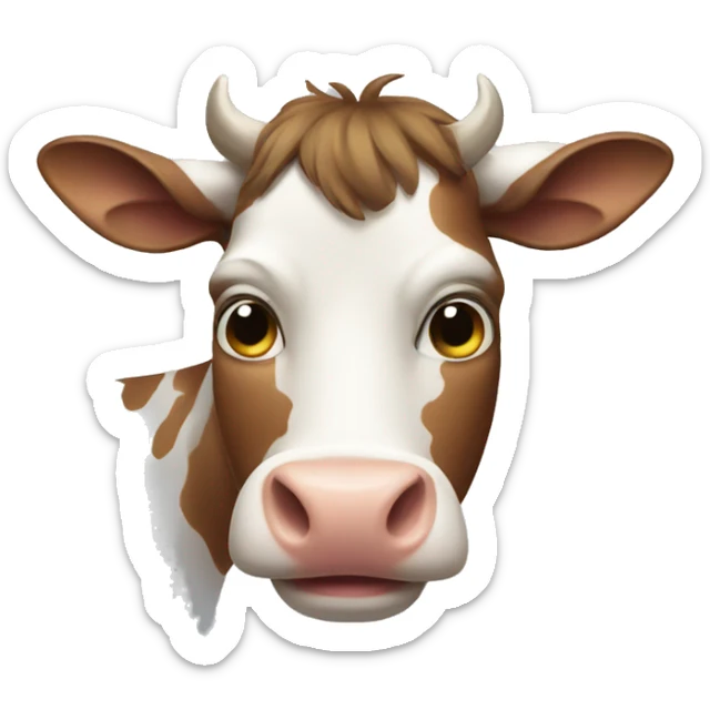Cow sticker