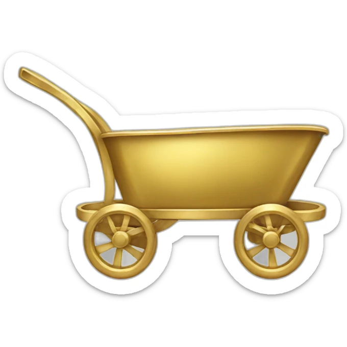 Gold cart sticker