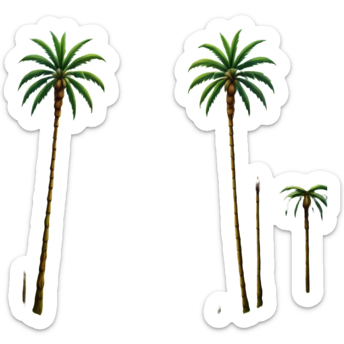 Cinematic Realistic Cocora Valley Landscape Emoji, depicted with towering wax palm trees in a lush, misty valley rendered with rich textures and dynamic, natural lighting. sticker