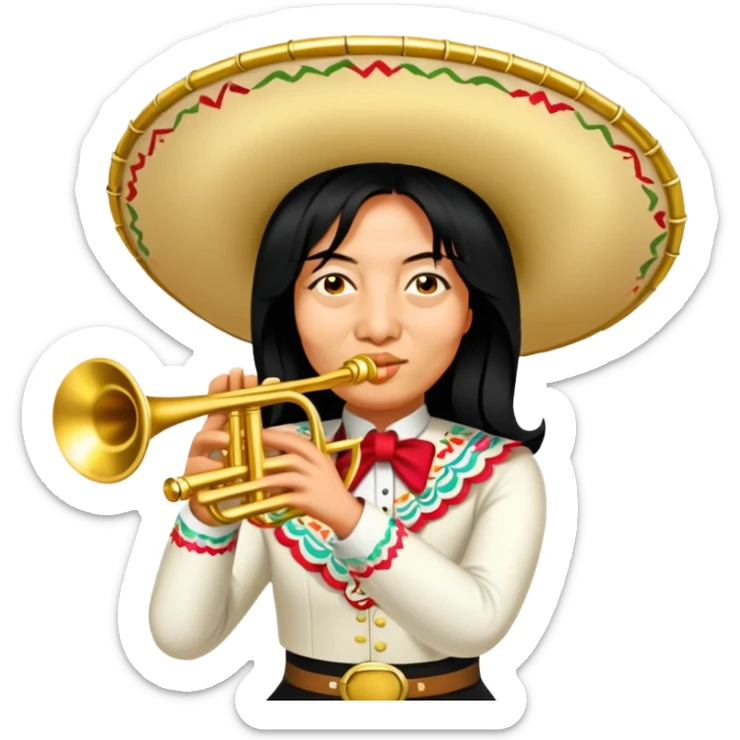 Mariachi Trumpet Player sticker