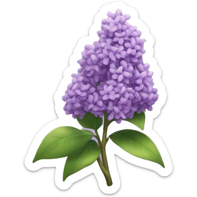 Lilac plant sticker