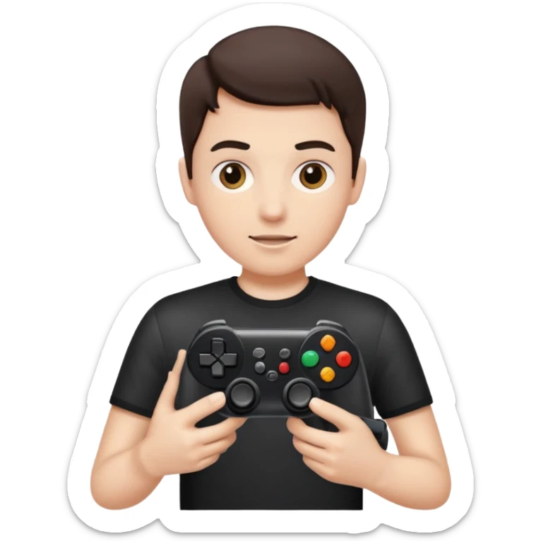 fais tong tong tong tong shaur le brairote qui tien le jeu stell the brairot dans ca main  sticker