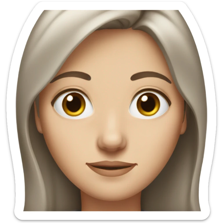 white-woman-slight-wrinkles-around-eyes-shorter-brown-hair-half-closed-blue-eyes sticker