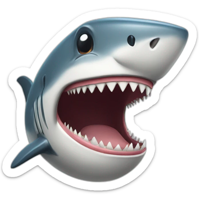 shark laugh sticker