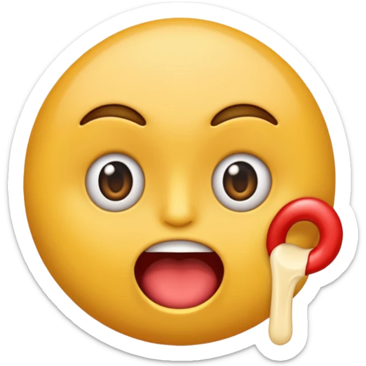 Un emoji pouce en l’aire qui fait peur sticker