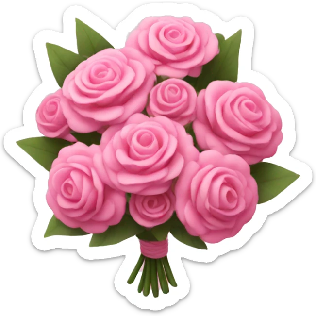 pink bouquet sticker