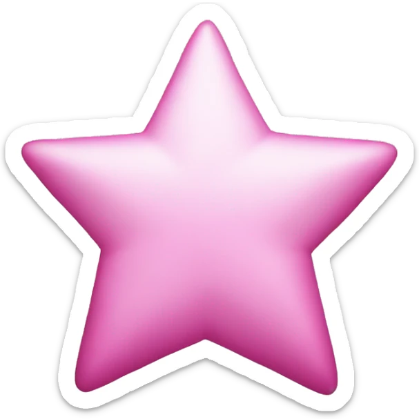 pink star sticker
