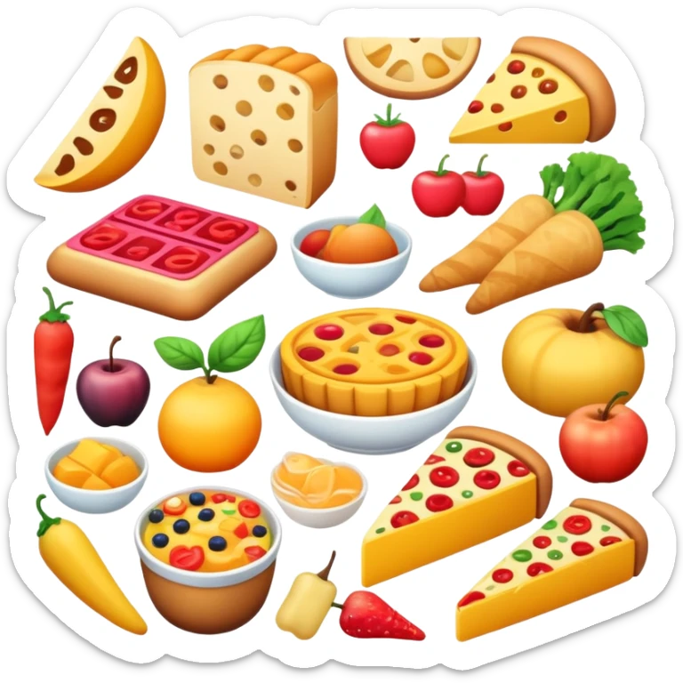 aesthetic food sticker