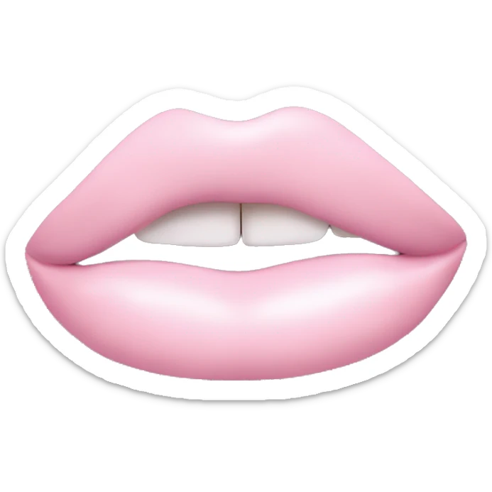 Light pink lipstick  sticker