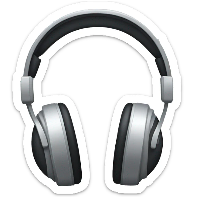 Headphones with bows sticker