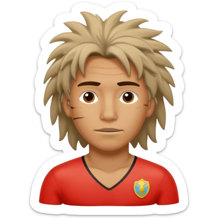 Lifeguard Native American Teenager with messy hair rescuing someone sticker