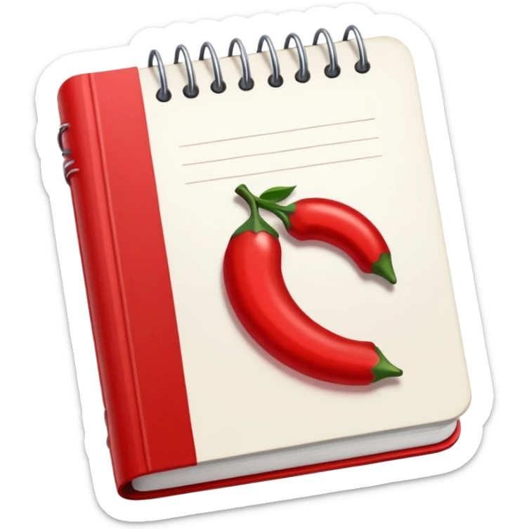 HAZ UN planificador de lista de objetivos en color vinotinto/rojo carmesí brillante, con hojas de cuaderno blancas (no agregues frutas ni nada de eso) https://imgproxy.attic.sh/insecure/f:png/plain/https://attic.sh/z0hvfdddapmiax935oa389bq0wzk sticker