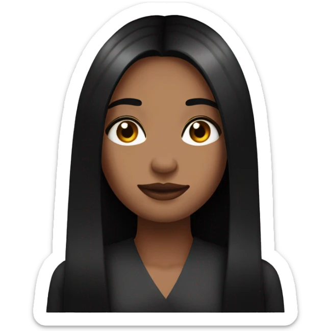 woman, face palming, brown skin, long black straight hair, makeup sticker