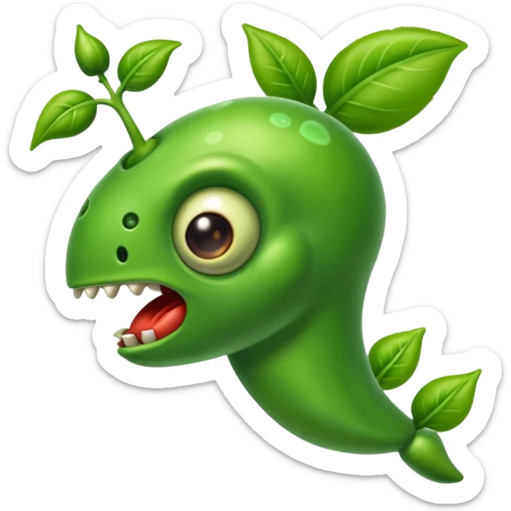 Un lanza guisantes de pvz sticker