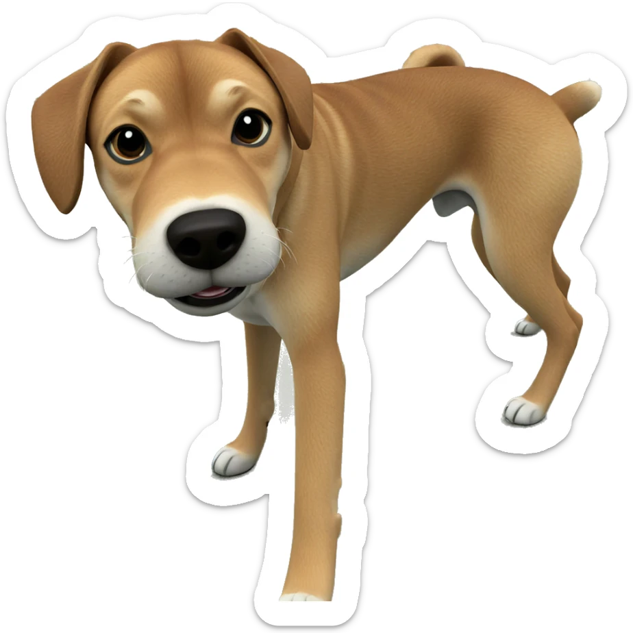 realistic shiba inu portrait sticker