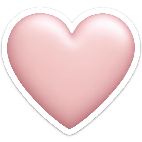 pastel pink heart sticker