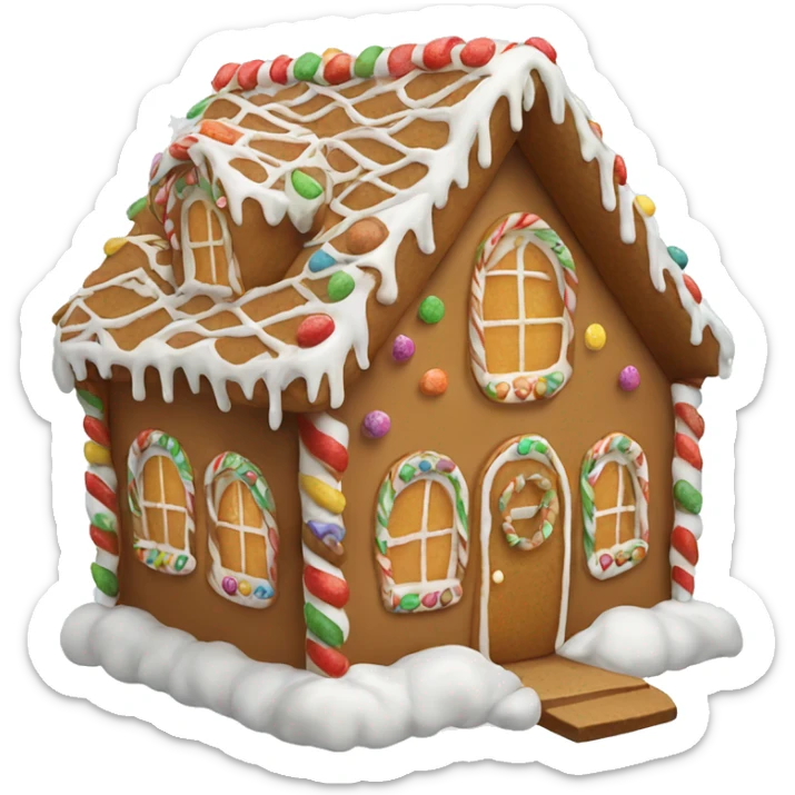 gingerbread house sticker