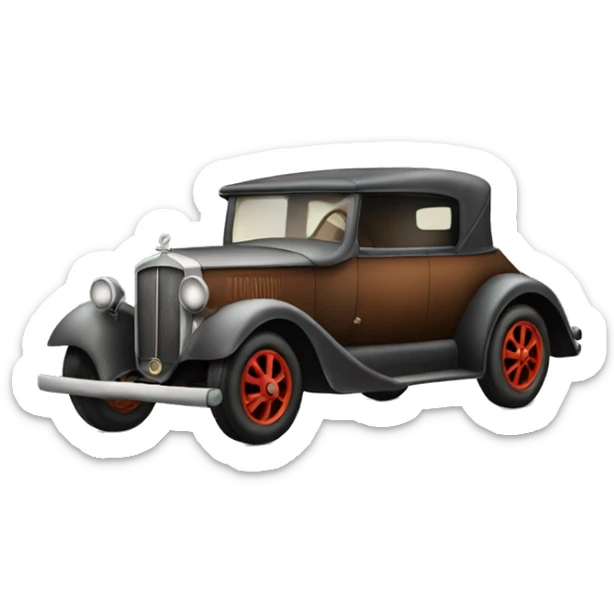 very old car sticker