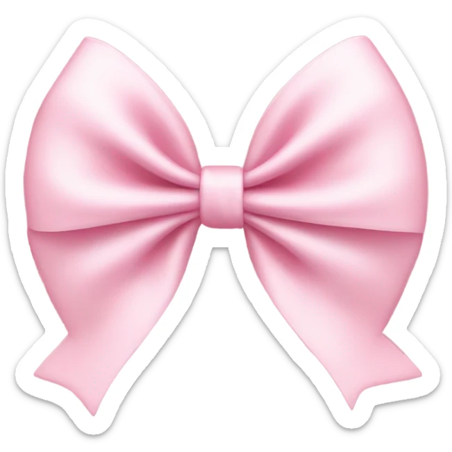 Light pink bow sticker