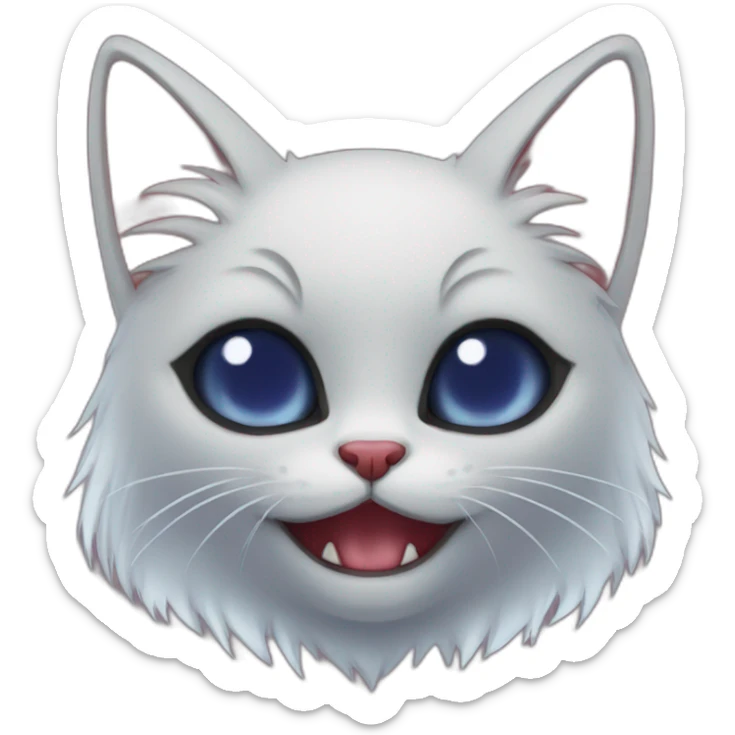 Vampire kitty sticker