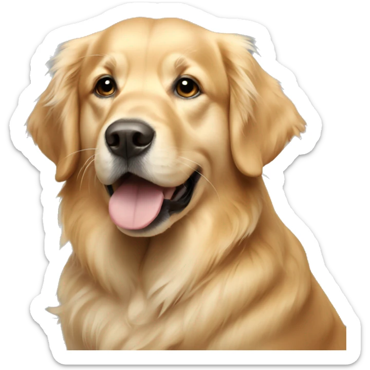 A golden Retriever  sticker