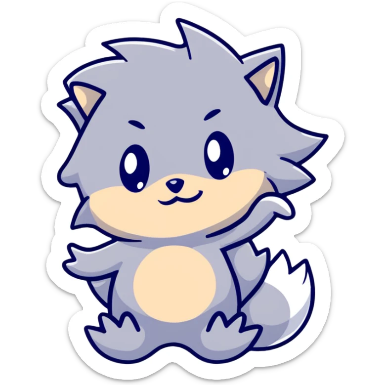 Baby Sonic the Hedgehog and baby Silver the Hedgehog together sticker