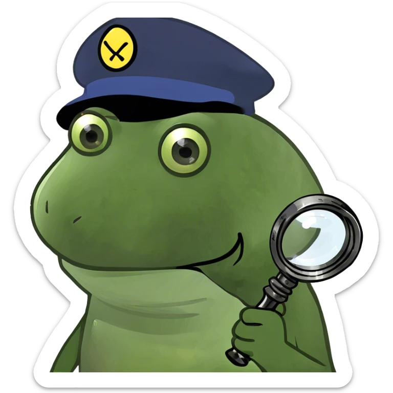 Frog sticker