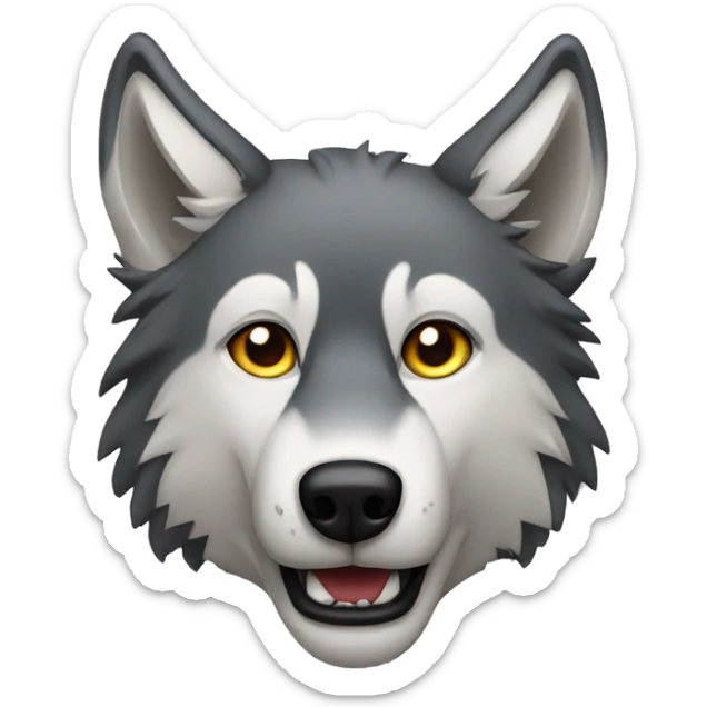Wolf sticker