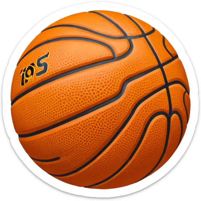 Aesthetic basketball sticker