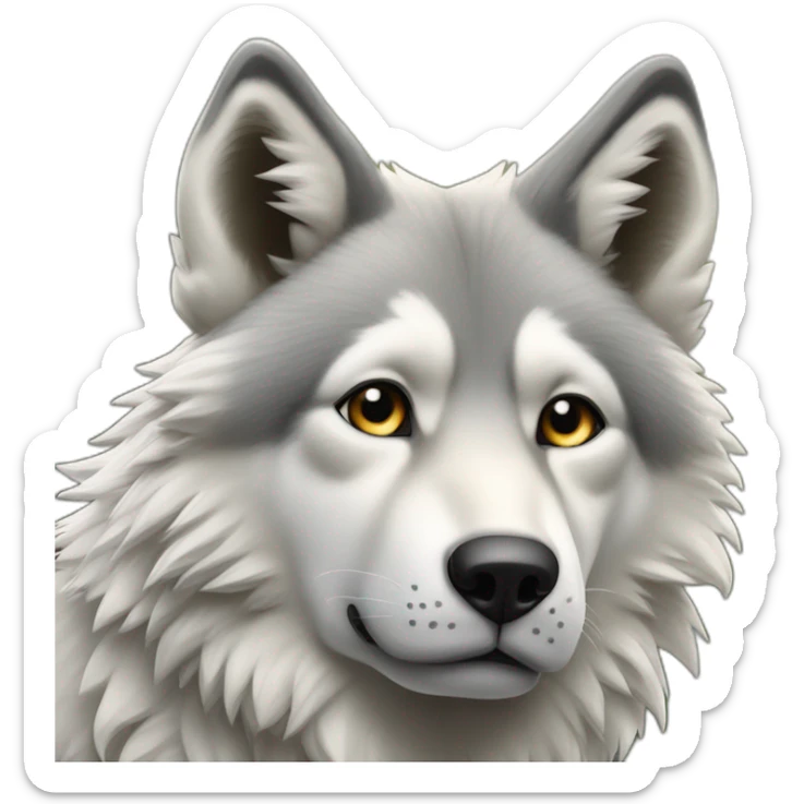 Sept loups un très grand un grand deux petits et les autres moyens sticker