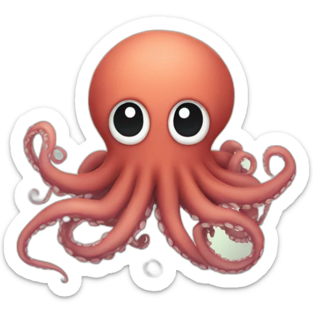  a cute kraken with a cute angry facea cute kraken with the naruto logo on the front sticker