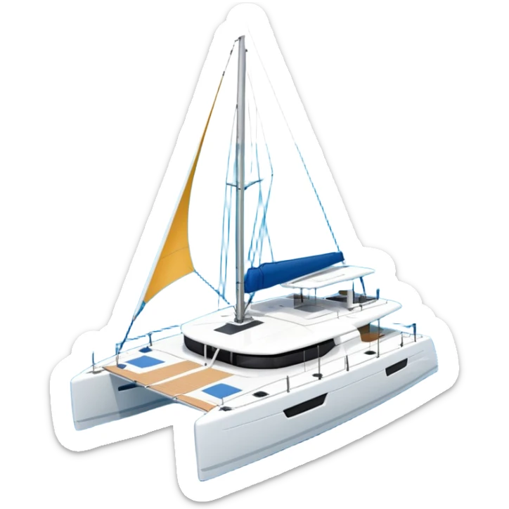 a lagoon 42 catamaran with no wording on the hull or anywhere on the cat  sticker