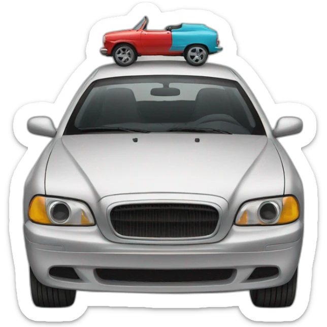 Car on car sticker