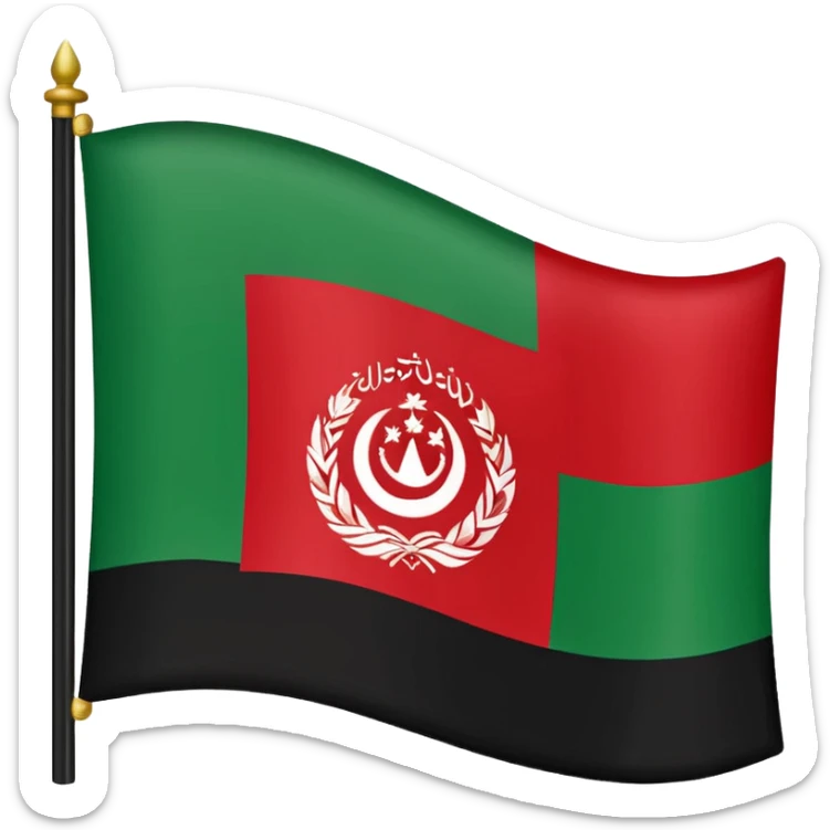 can you make the new afghanistan flag the taliban one sticker