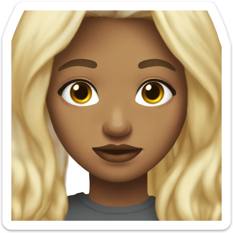 Fat girl ripped shirt blonde hair hazel eyes and Jordan’s  sticker